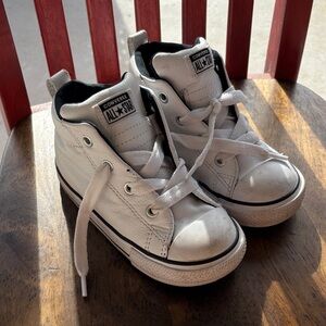 Converse Kids White and Black High-Top Sneakers